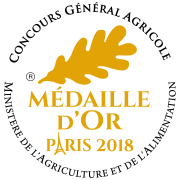 Médaille d'or au concours agricole 2018